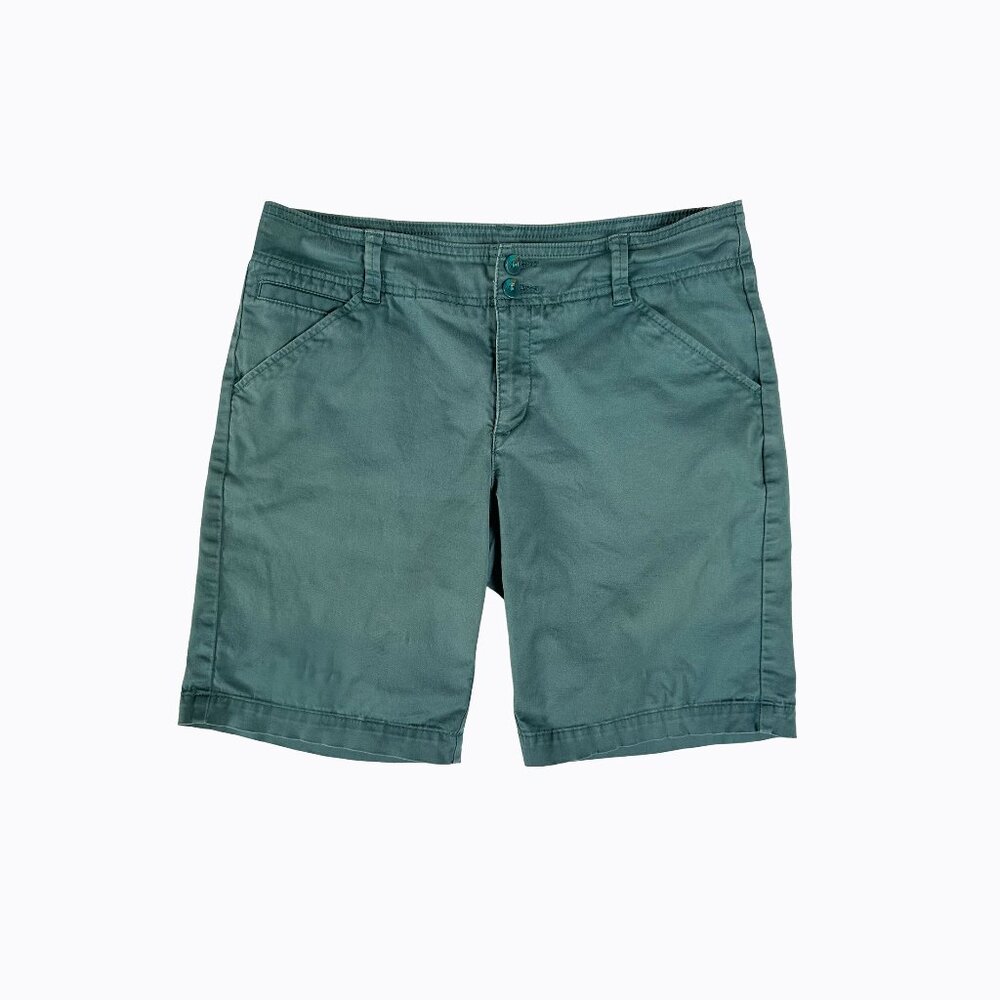 Lee Chino Mid-Rise Shorts 6M Aqua Cotton Preppy Beachy Nautical Classic Casual